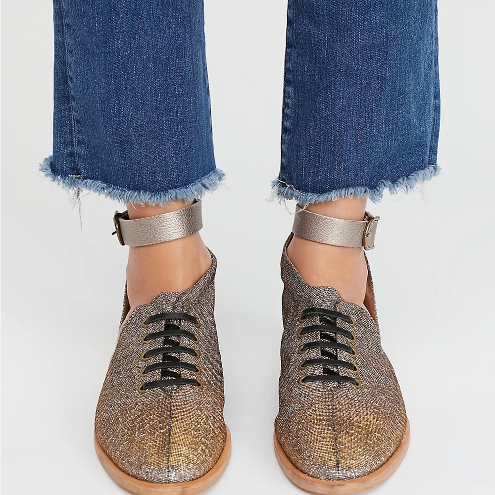 Free PEOPLE LUCCA OXFORD in METALLIC - Picture 4 of 14